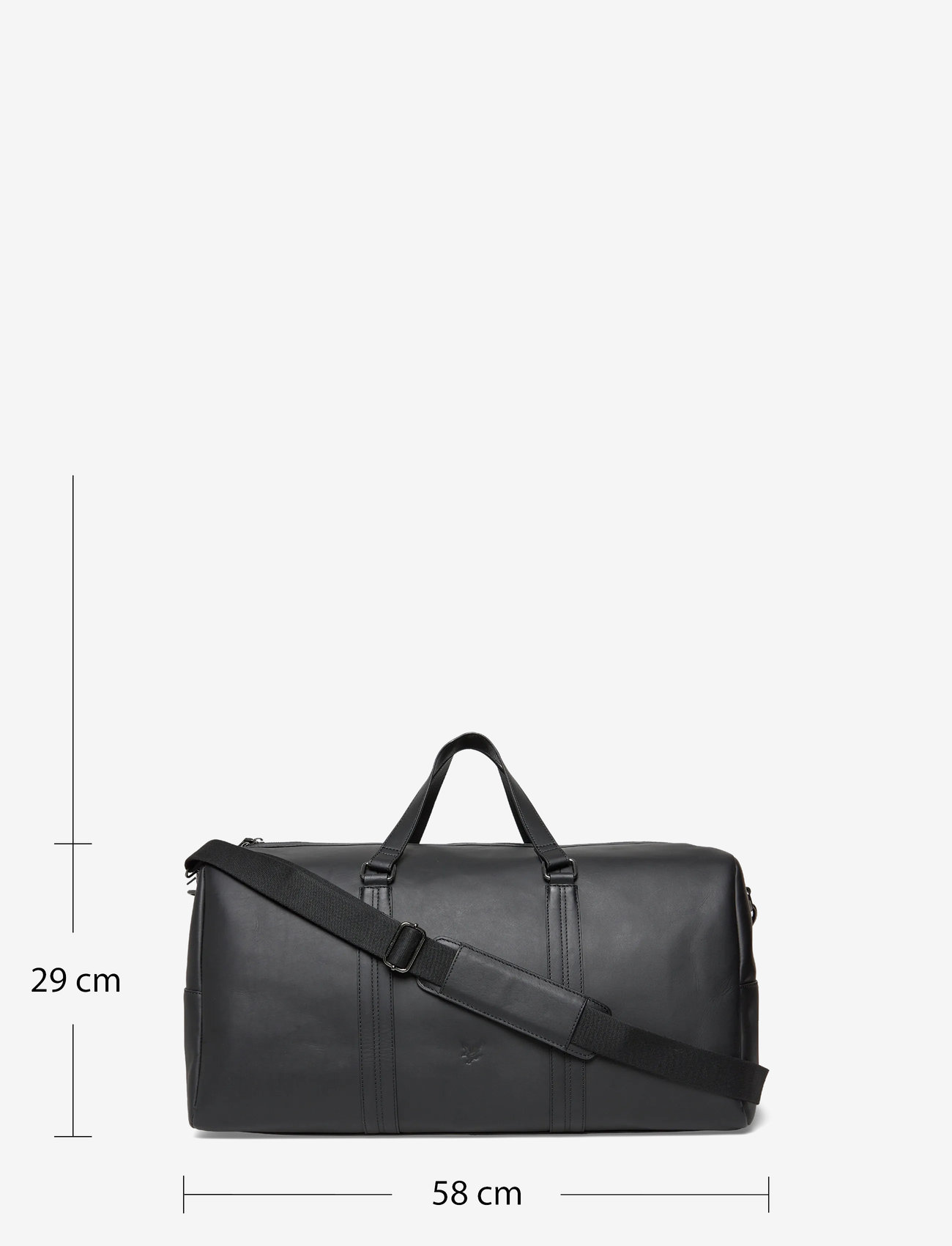 Lyle & Scott - Leather Holdall - nach anlass kaufen - z865 jet black - 3