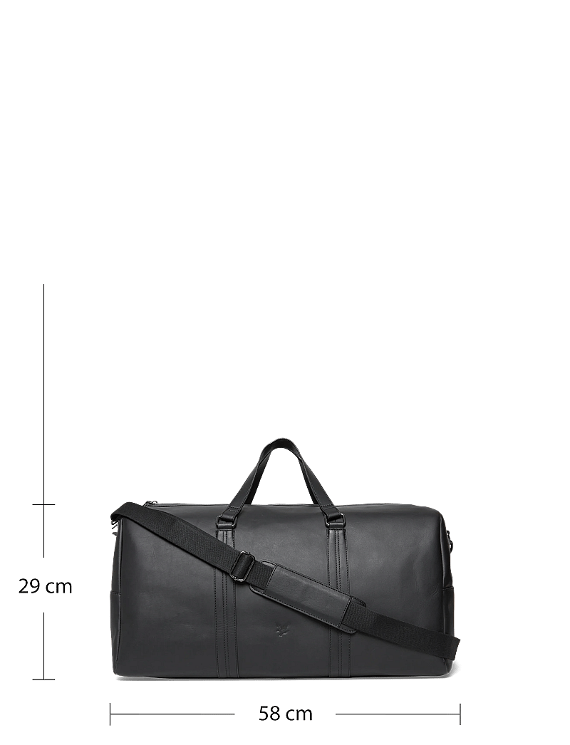 Lyle & Scott - Leather Holdall - nach anlass kaufen - z865 jet black - 3