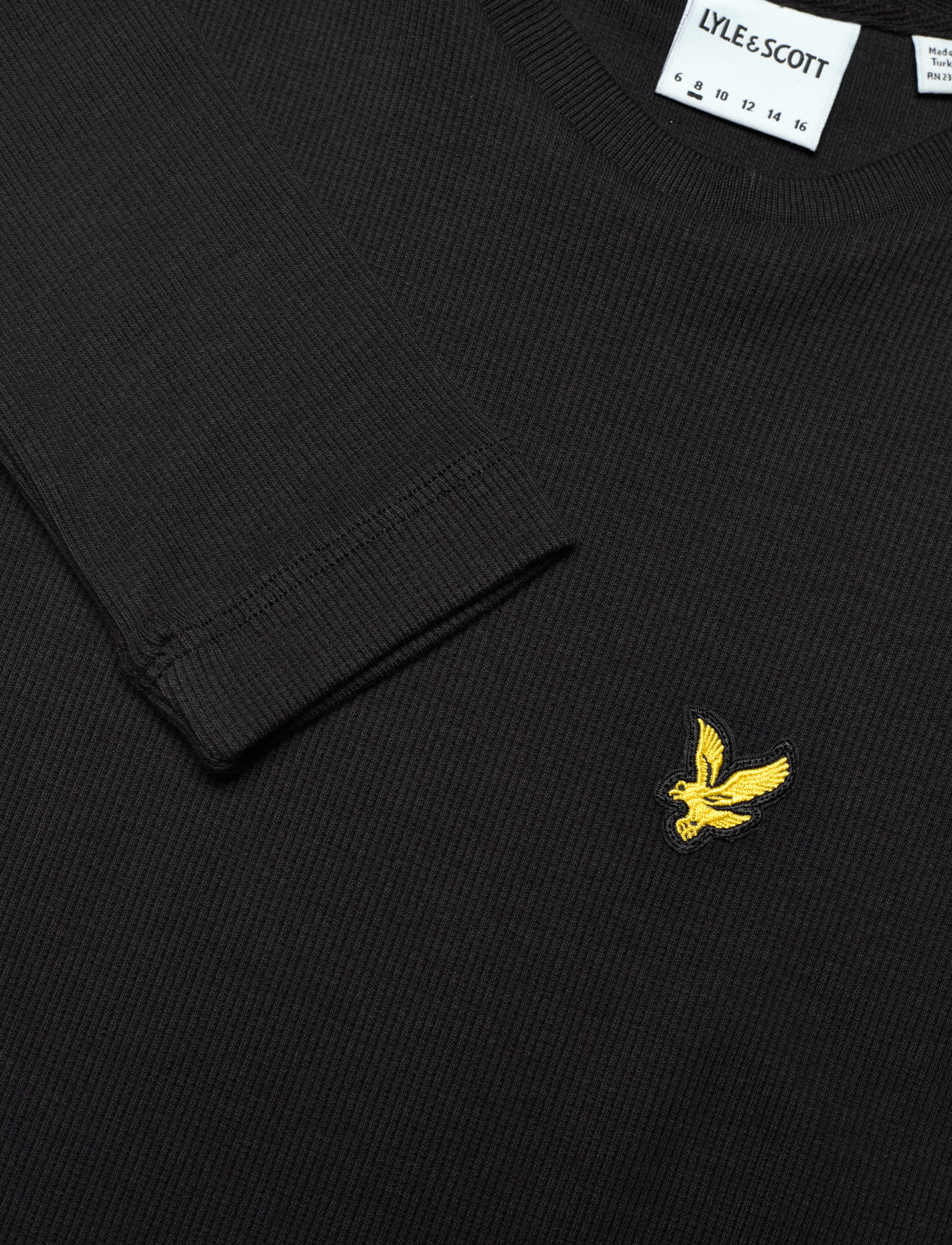 Lyle & Scott - LS Ribbed Dress - jet black - 2