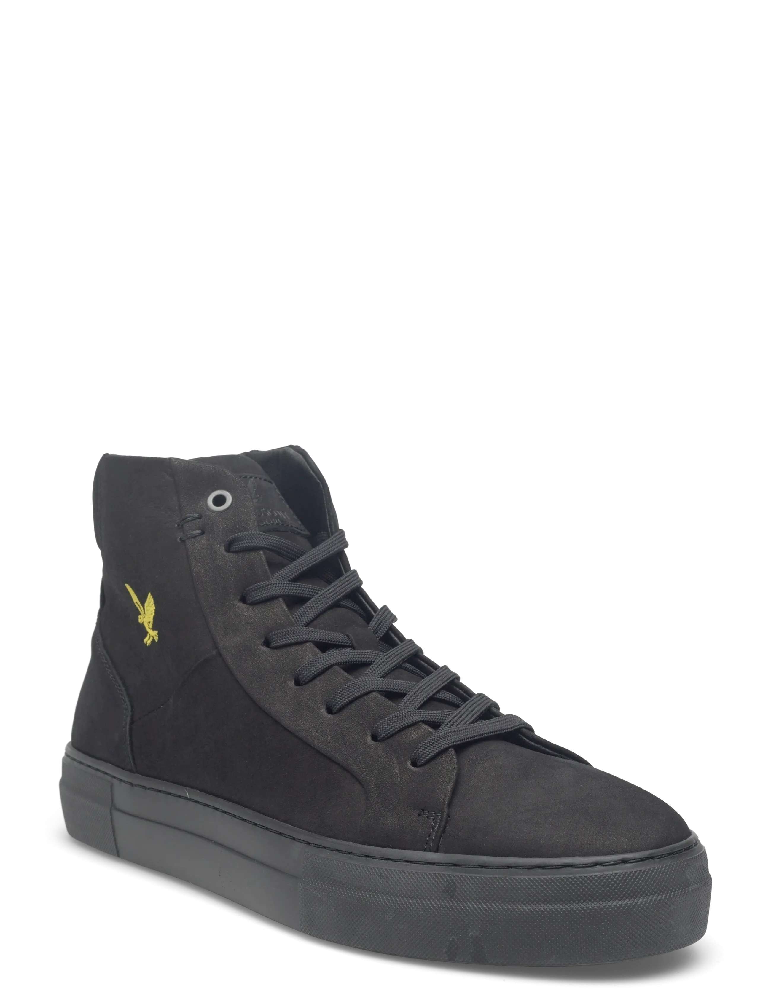 Lyle & Scott Coe Mid Leather - Avalynė - Z291 BLACK/BLACK SOLE / black