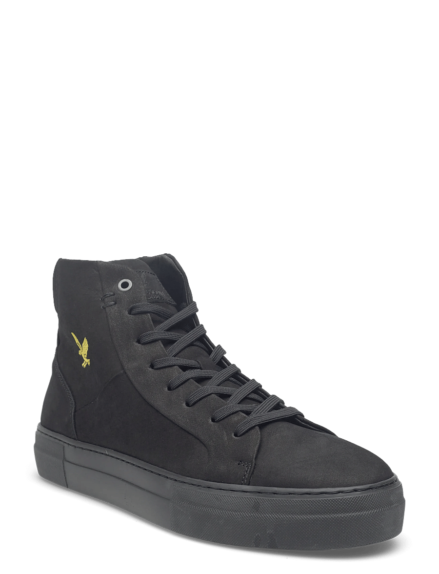 Lyle & Scott - Coe Mid Leather - hohe sneakers - z291 black/black sole - 0