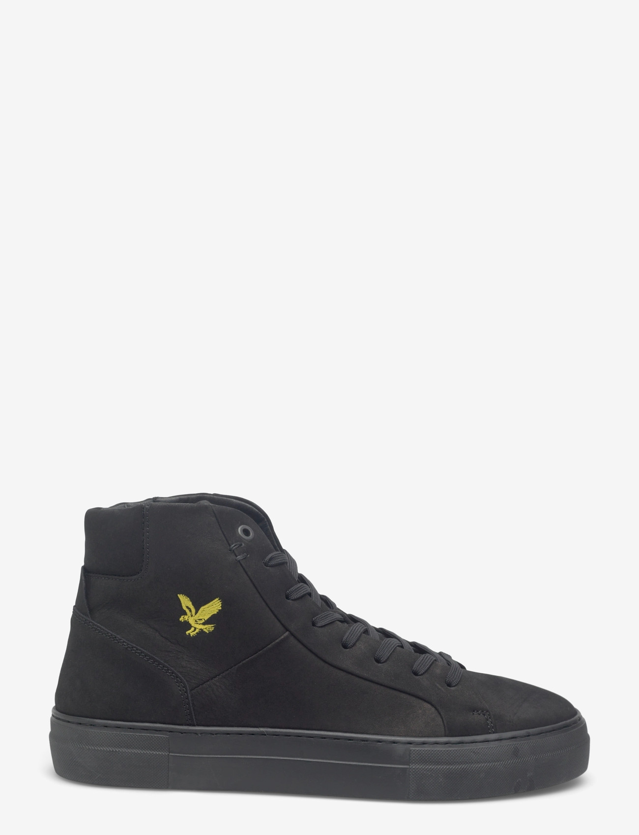 Lyle & Scott - Coe Mid Leather - høje sneakers - z291 black/black sole - 1