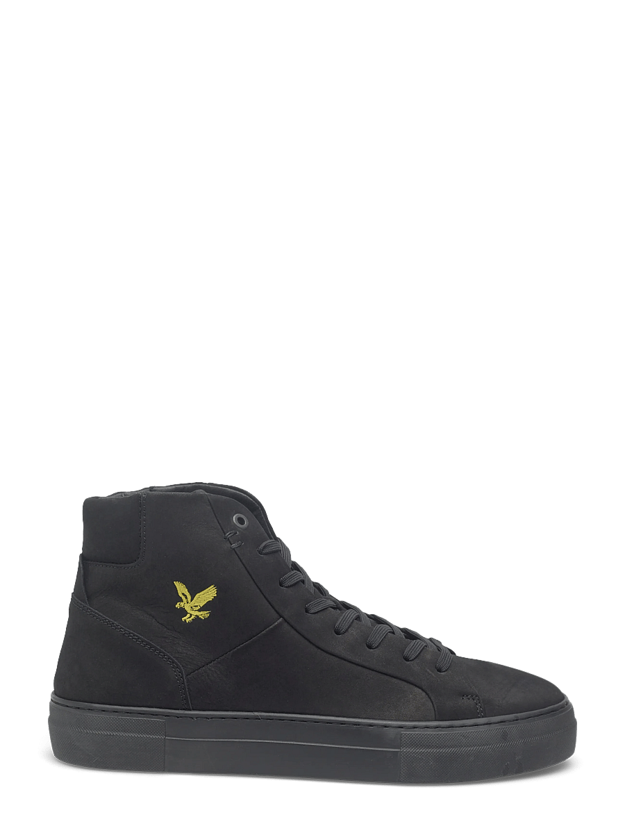 Lyle & Scott - Coe Mid Leather - hohe sneakers - z291 black/black sole - 1