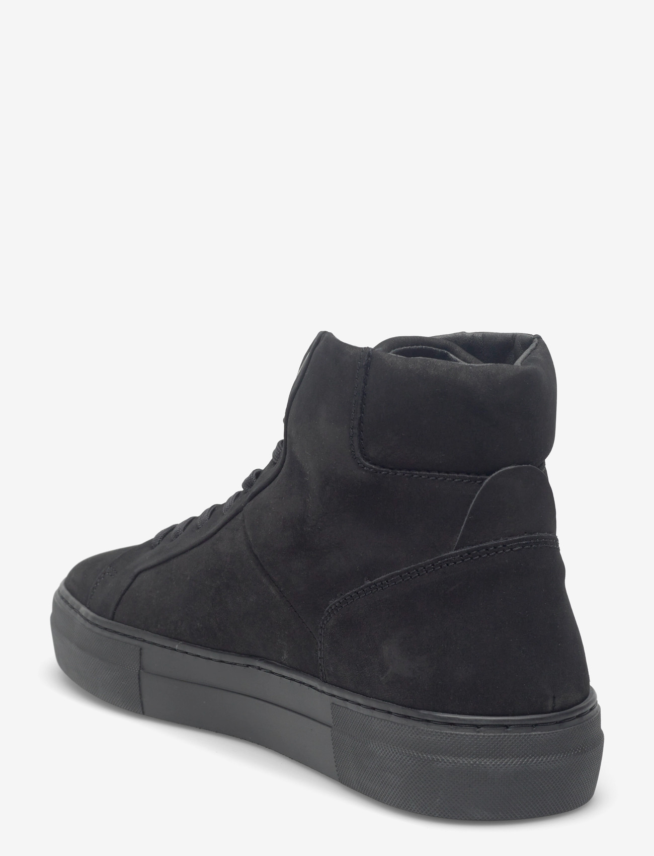 Lyle & Scott - Coe Mid Leather - høje sneakers - z291 black/black sole - 2