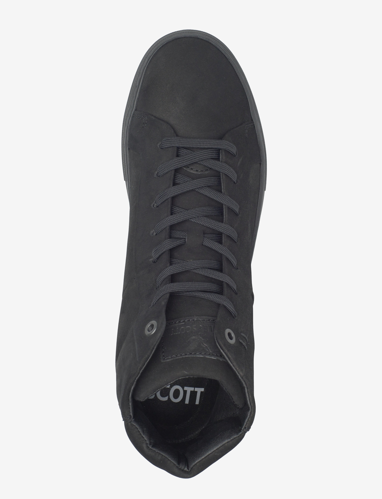 Lyle & Scott - Coe Mid Leather - høje sneakers - z291 black/black sole - 3