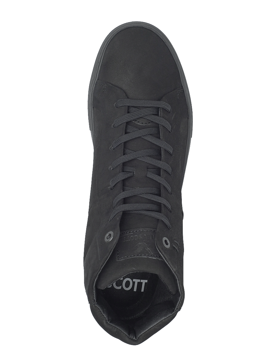 Lyle & Scott - Coe Mid Leather - hohe sneakers - z291 black/black sole - 3