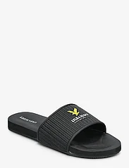 Lyle & Scott - Logo Easy Slide - sandals - 572 true black - 0