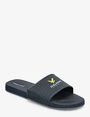 Lyle & Scott - Logo Easy Slide - sandals - z271 dark navy - 0