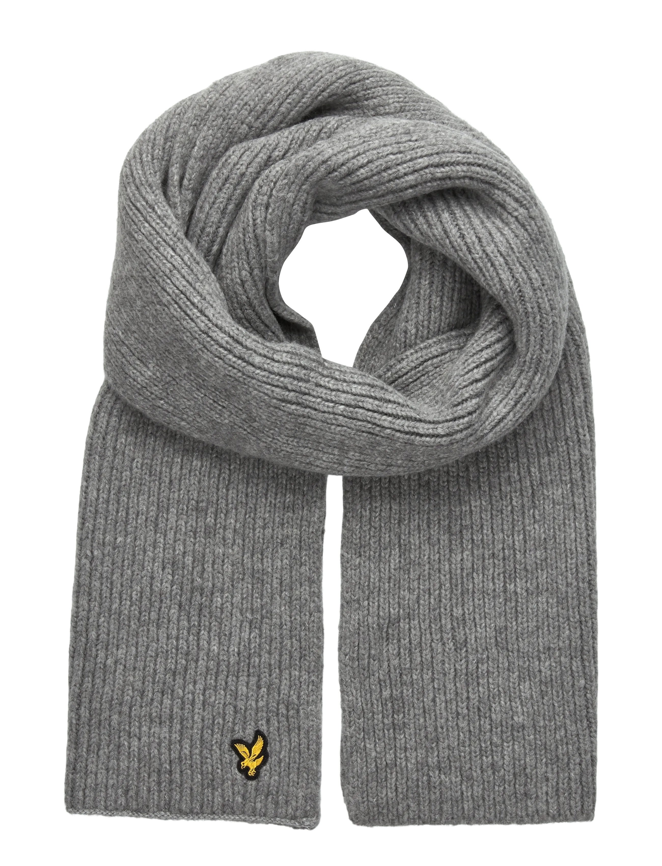 Lyle & Scott - Brushed Scarf and Beanie Set - accessories - d24 light grey marl - 2