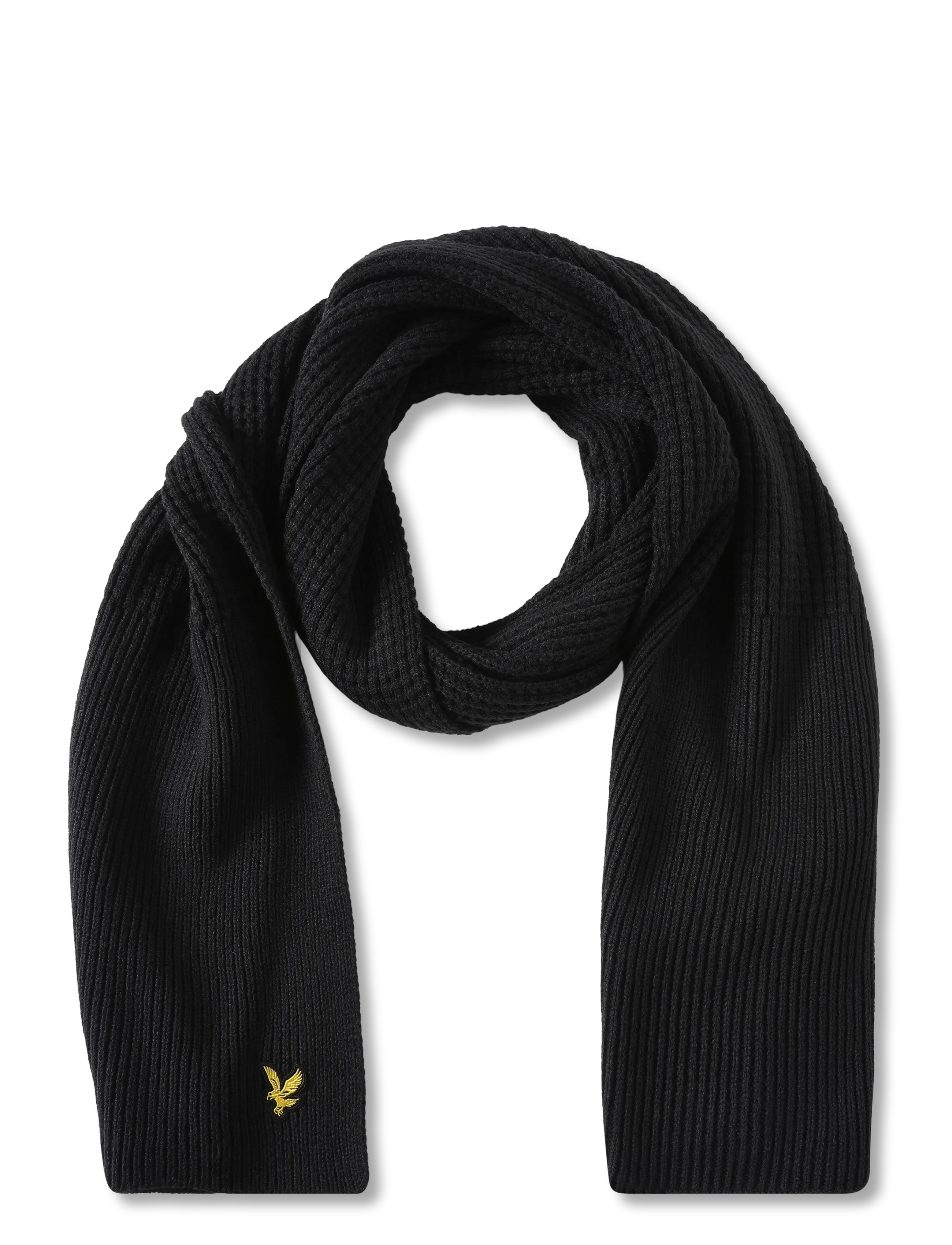 Lyle & Scott - Waffle Scarf and Beanie Set - mützen - dark navy - 2