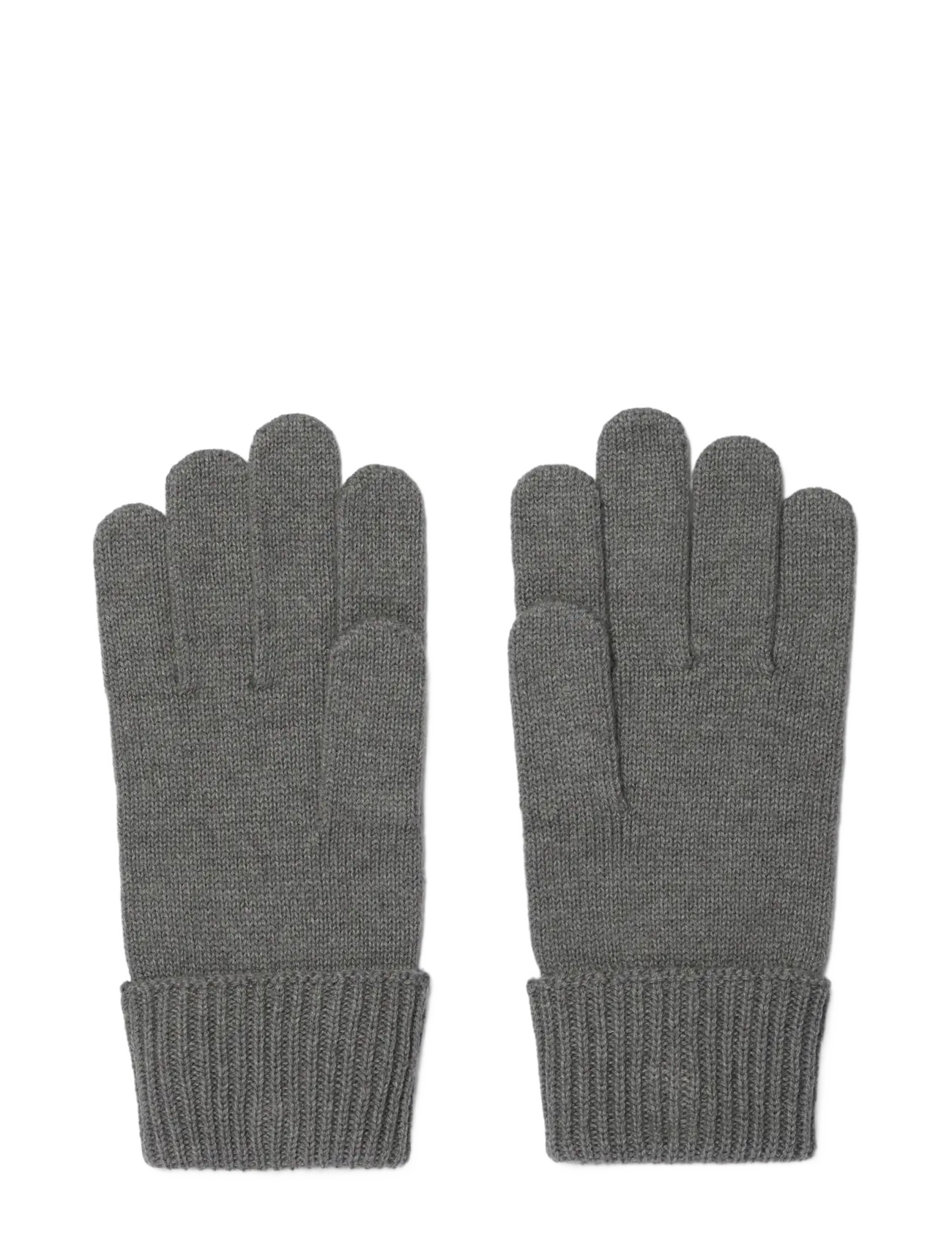 Lyle & Scott - Cotton Merino Gloves - handschuhe - mid grey marl - 1