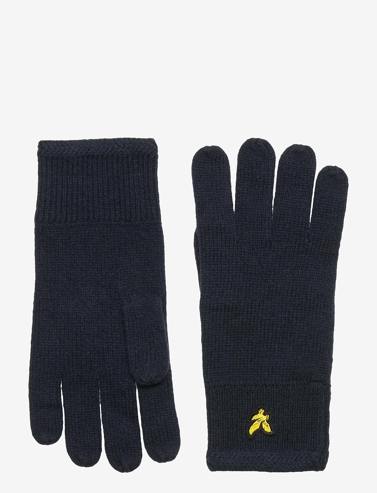 Lyle & Scott - Racked rib gloves - handsker & vanter - dark navy - 0