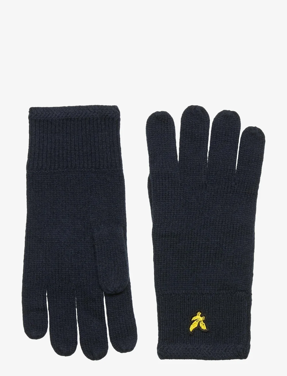 Lyle & Scott - Racked rib gloves - handskar - dark navy - 0