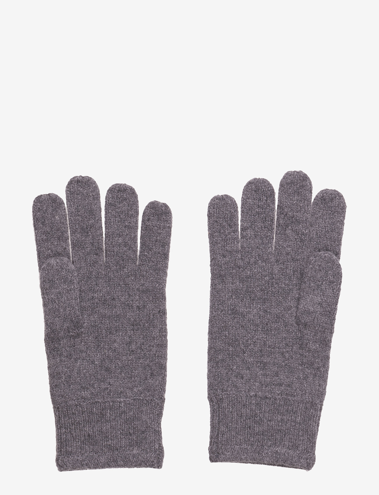 Lyle & Scott - Racked rib gloves - mid grey marl - 1