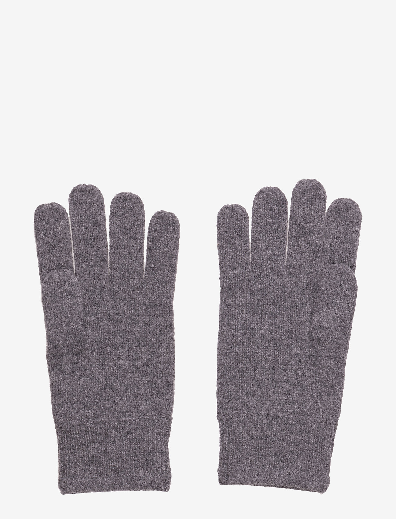 Lyle & Scott - Racked rib gloves - hanskat - mid grey marl - 1