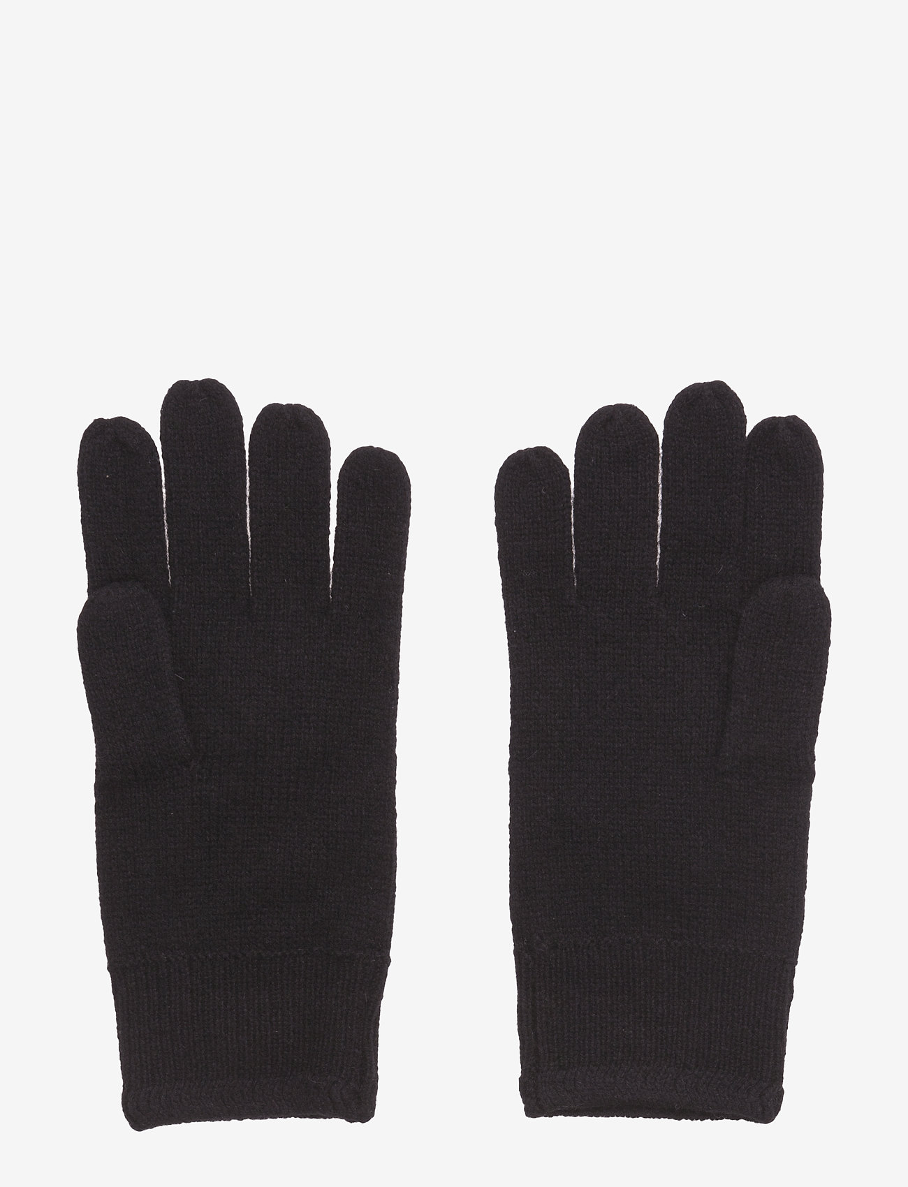 Lyle & Scott - Racked rib gloves - true black - 1