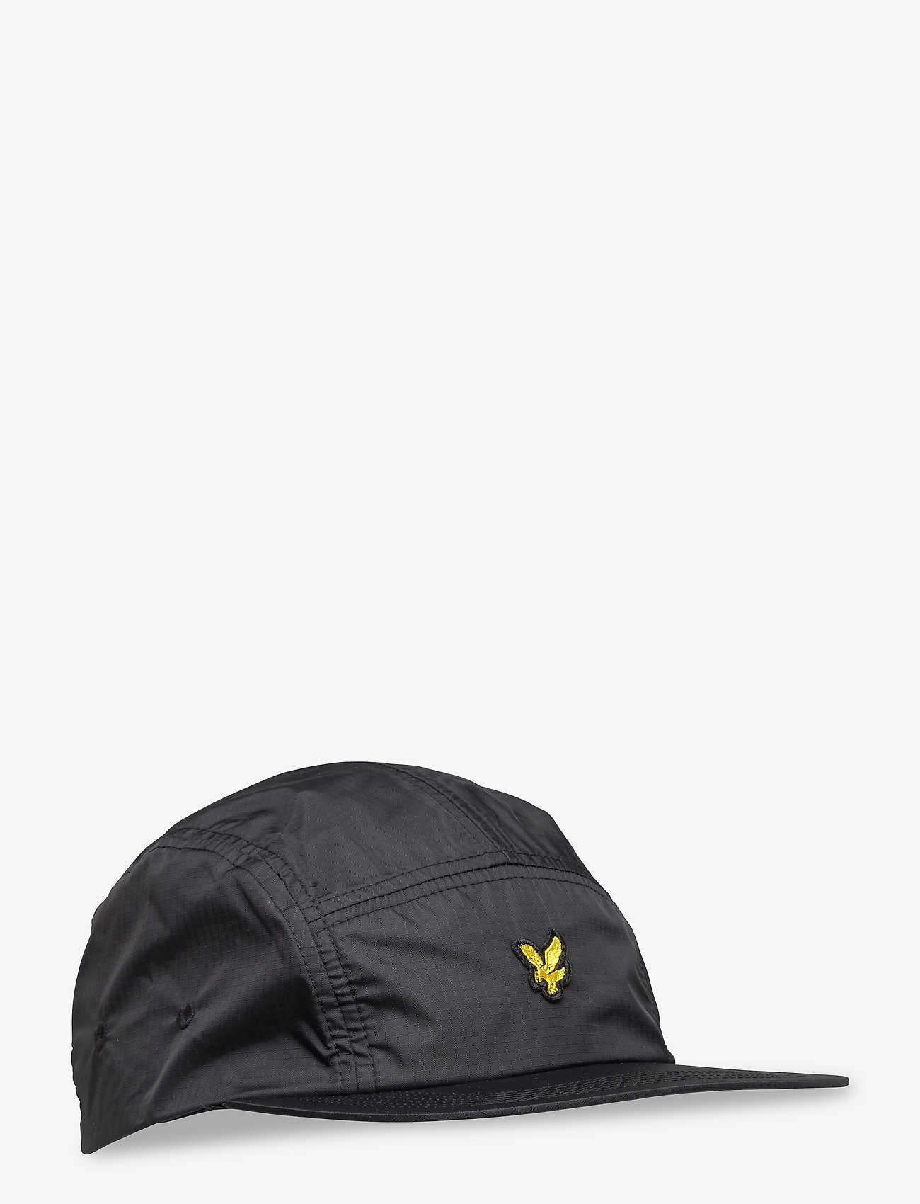 Ripstop 5 Panel Cap - TRUE BLACK
