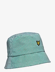 Lyle & Scott - Stripe Bucket Hat - lägsta priserna - x166 court green / white - 0