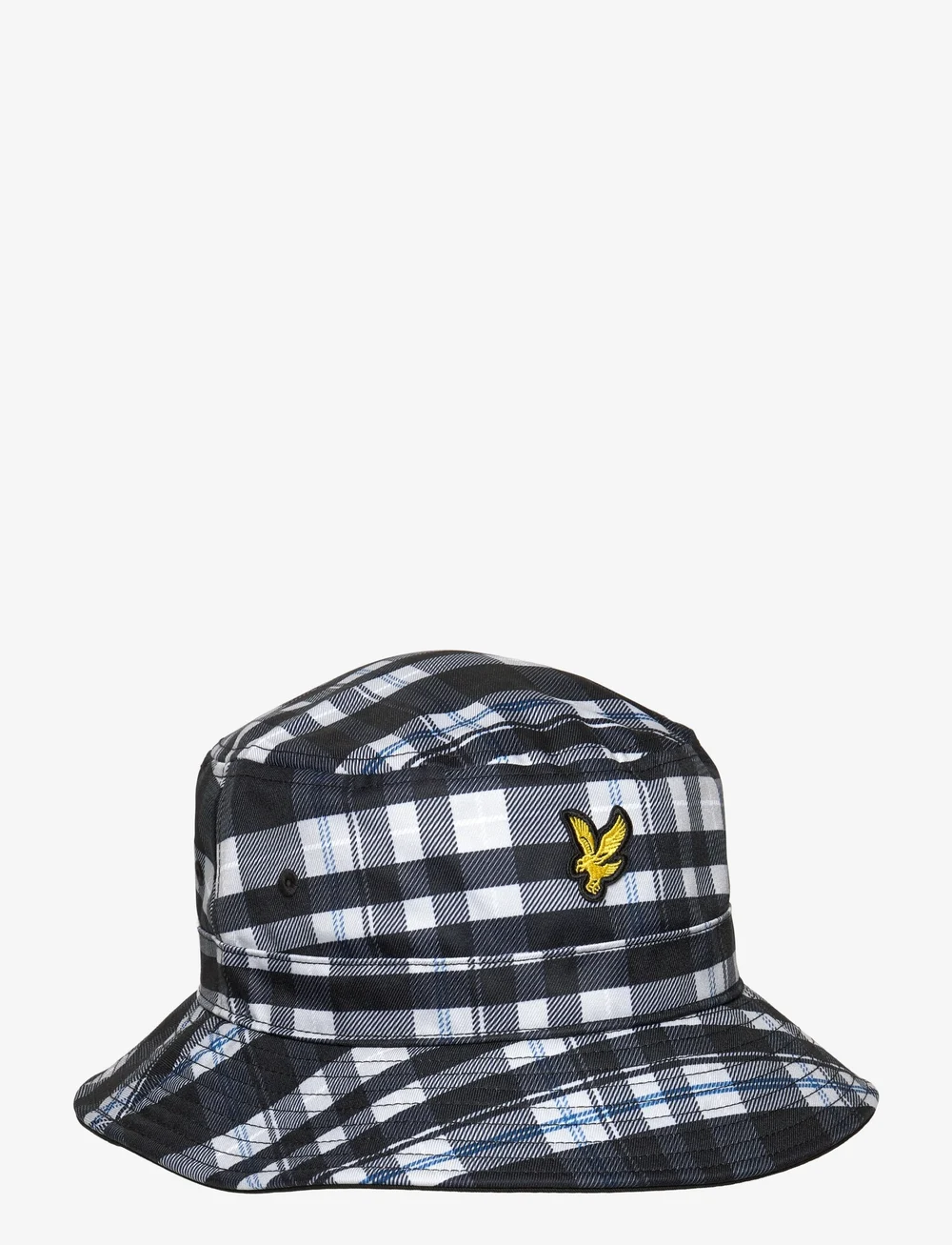 Lyle & Scott - Tartan Bucket Hat - bøllehatte - z893 jet black/ white - 0