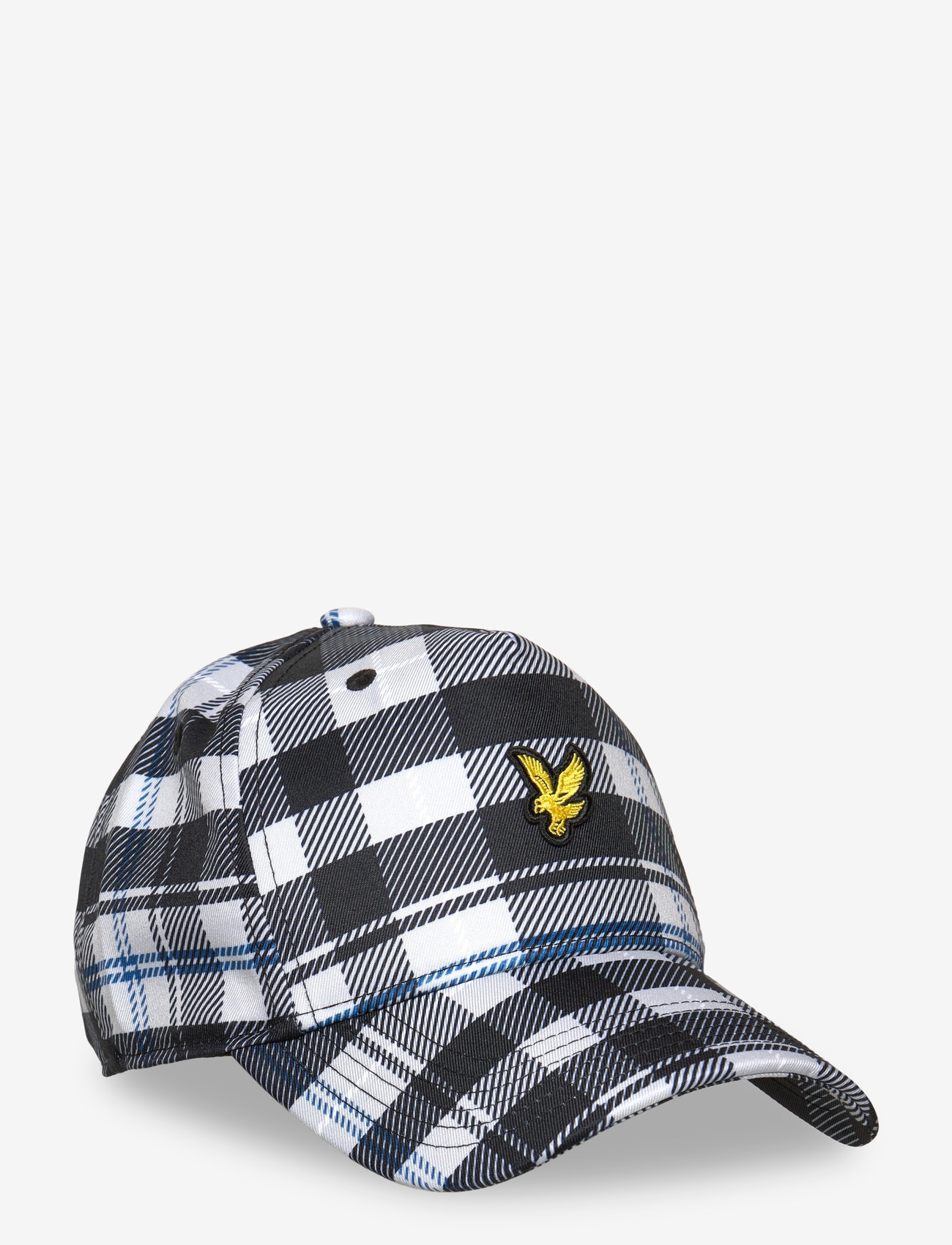 Lyle & Scott - Tartan Cap - kepsar - z893 jet black/ white - 0