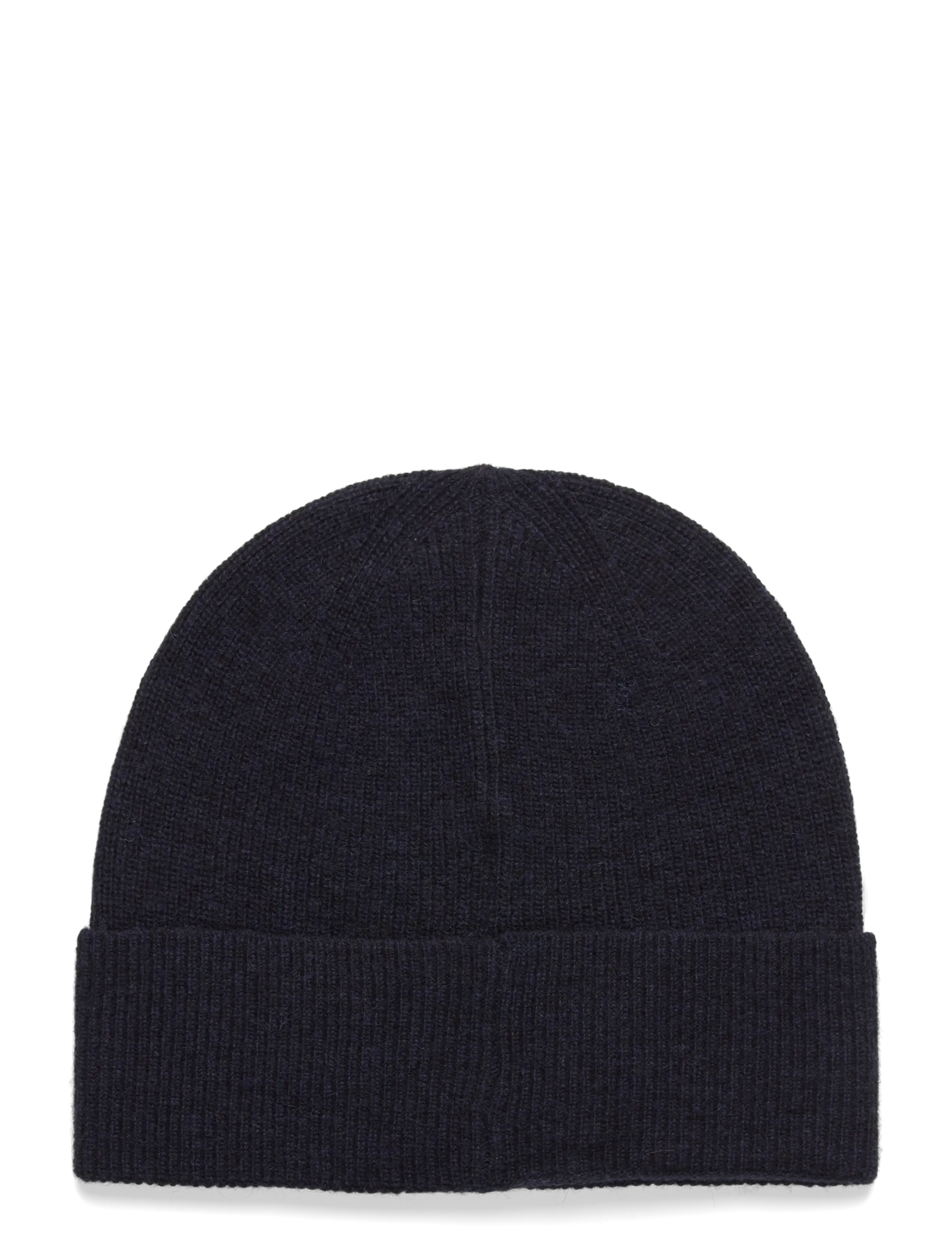 Lyle & Scott - Lambswool Blend Ribbed Beanie - accessories - dark navy marl - 2