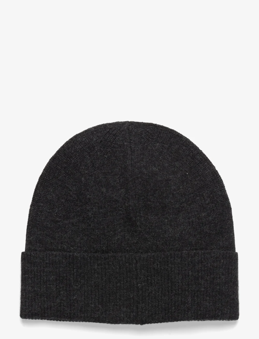 Lyle & Scott - Lambswool Blend Ribbed Beanie - mützen - w155 jet black marl - 1