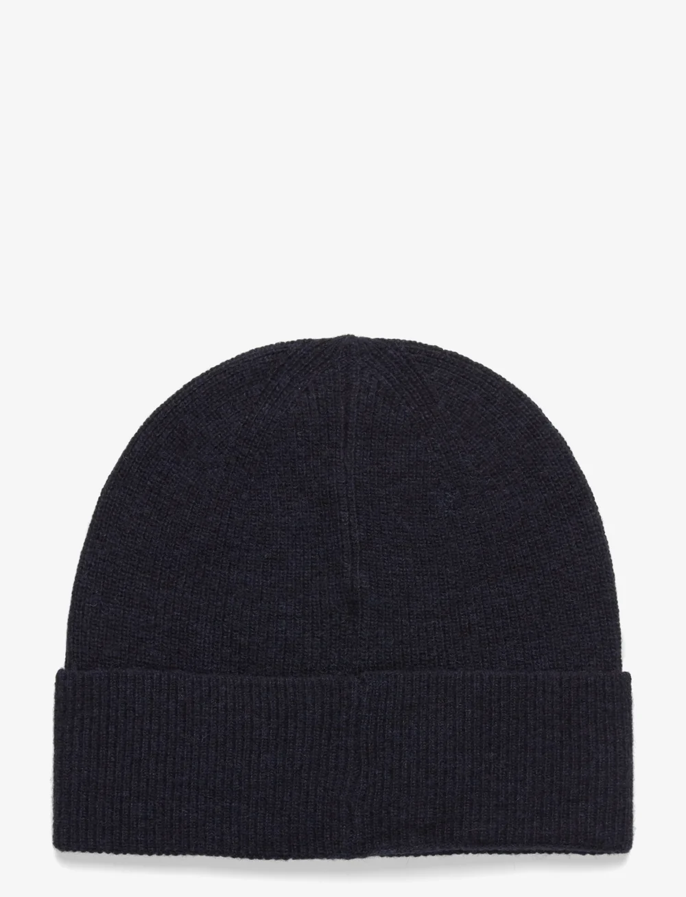 Lyle & Scott - Lambswool Blend Ribbed Beanie - mützen - z56 dark navy marl - 1