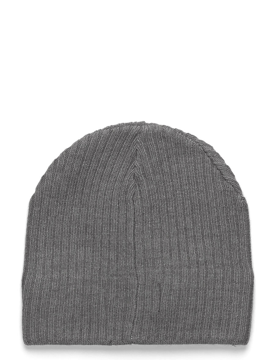 Lyle & Scott - Knitted Ribbed Beanie - mützen - t28 mid grey marl - 1