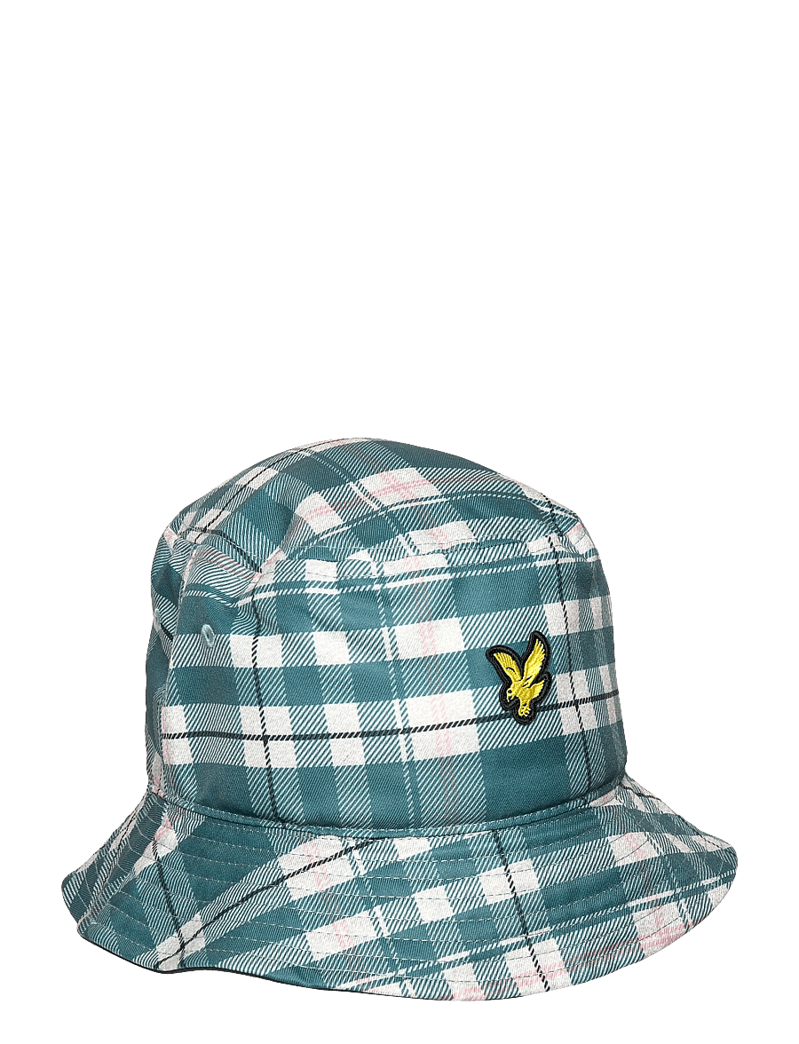 Lyle & Scott - Tartan Bucket Hat - Ämber-kübarad - everglade - 0