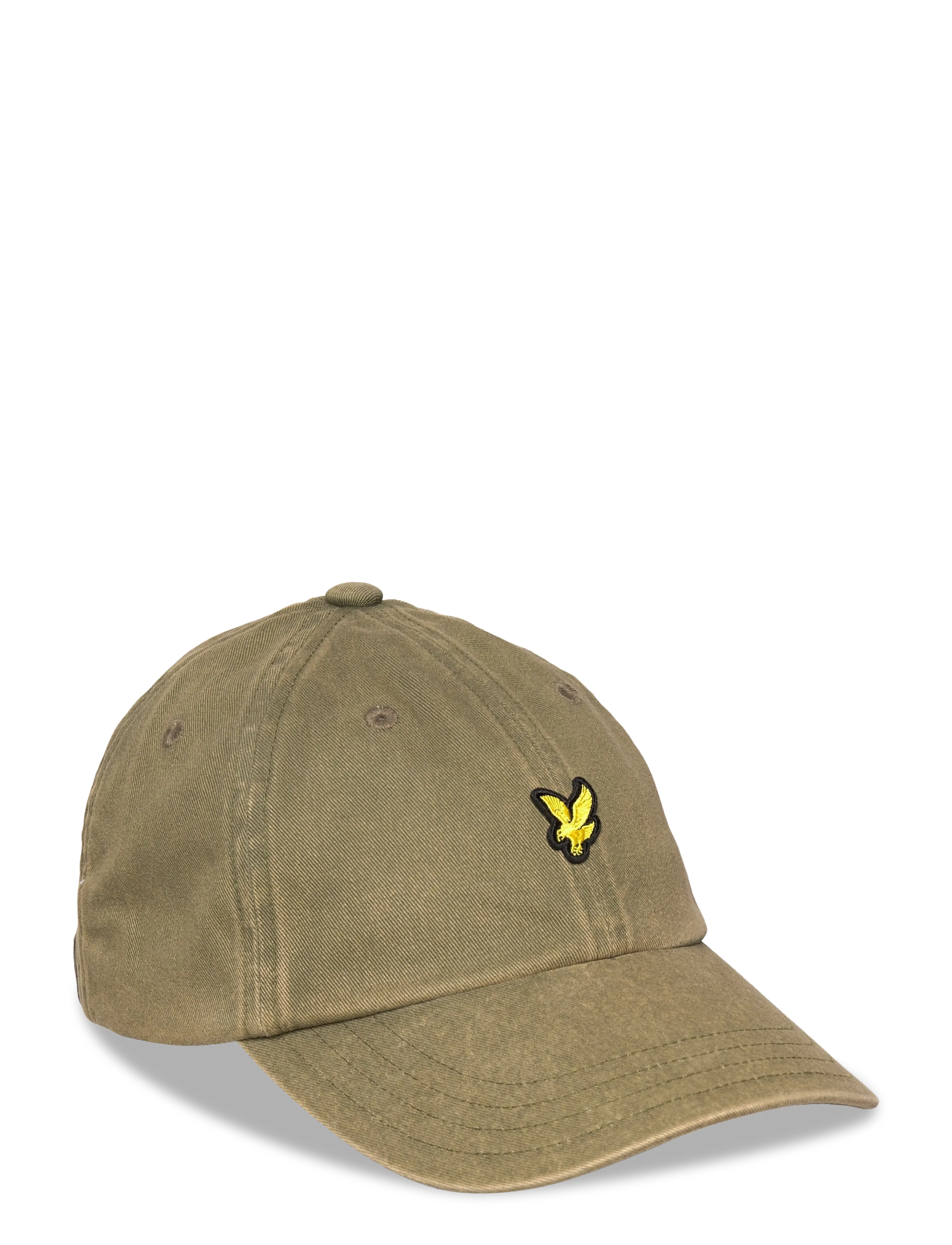 Lyle & Scott Washed Cap, Mænd, Vasket Baseball Kasket, Kakigrøn, Str: ONE SIZE