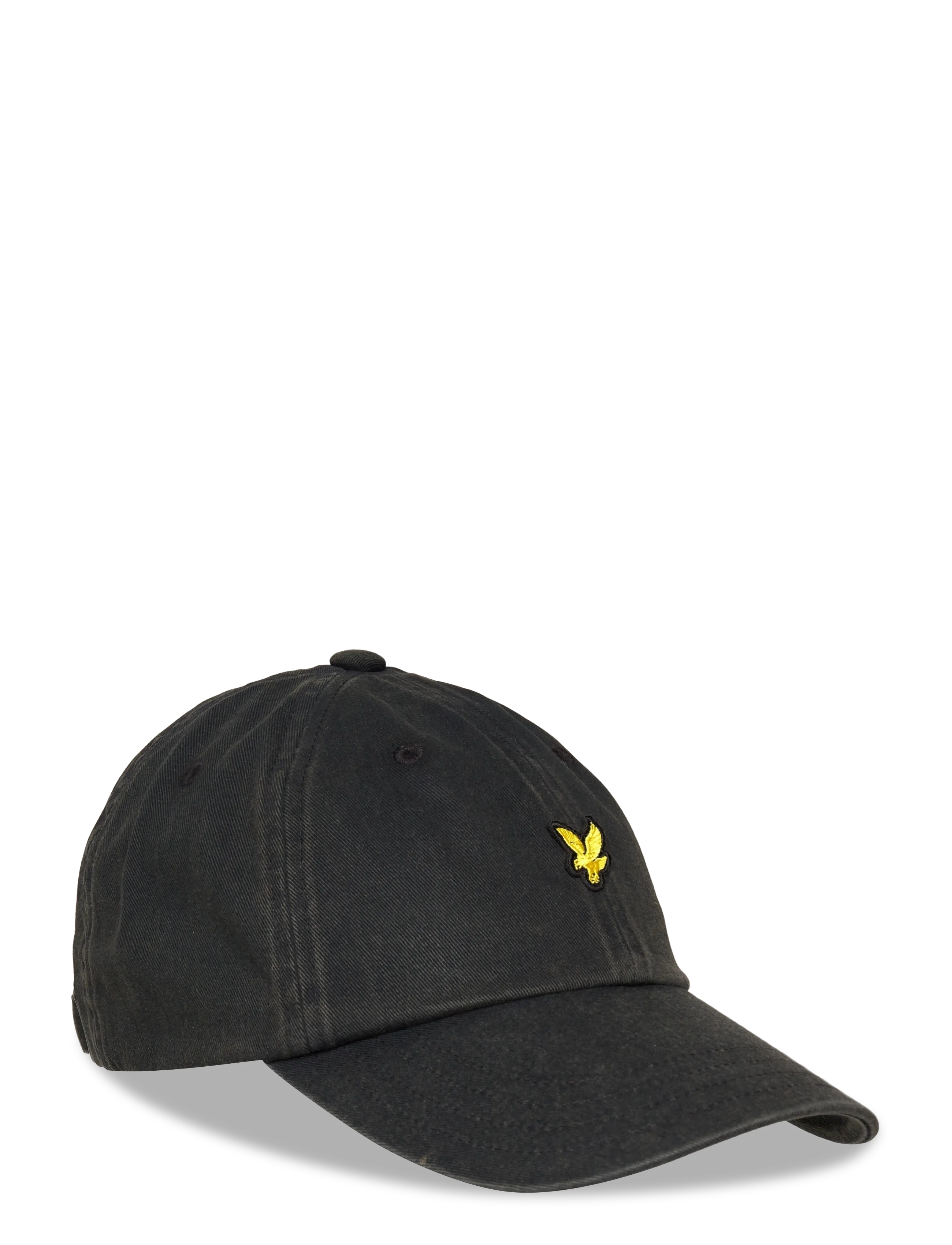 Lyle & Scott Washed Cap, Mænd, Vasket Baseball Kasket, Sort, Str: ONE SIZE