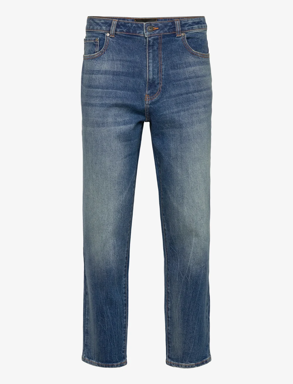 Lyle & Scott - Tapered Denim - tapered jeans - x142 stone wash blue - 1