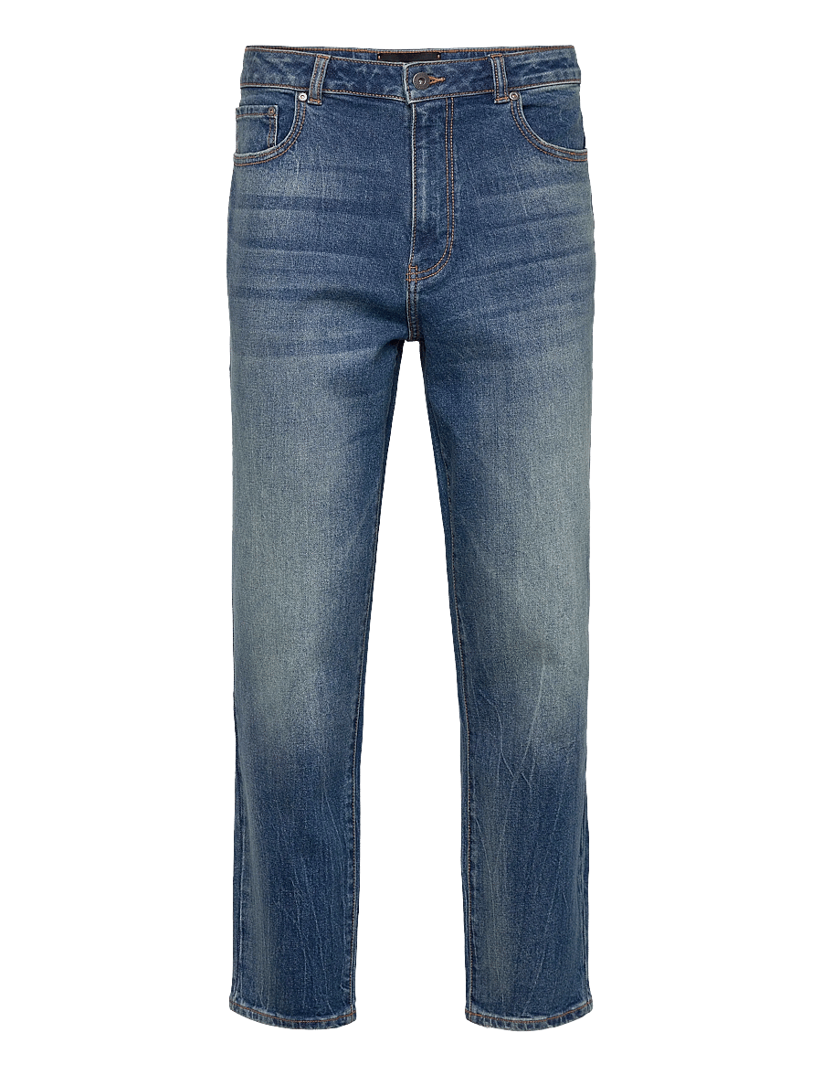 Lyle & Scott - Tapered Denim - tapered jeans - x142 stone wash blue - 1