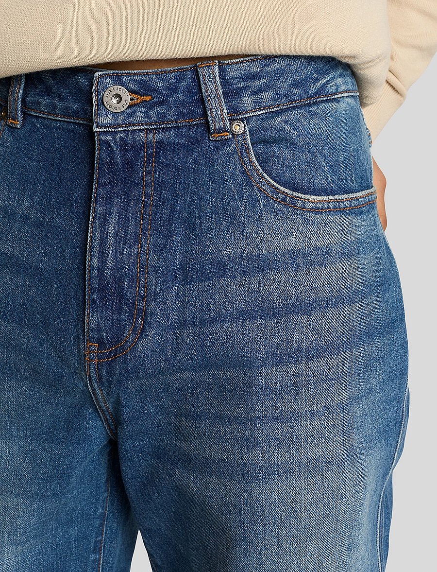 Lyle & Scott - Tapered Denim - tapered jeans - x142 stone wash blue - 5