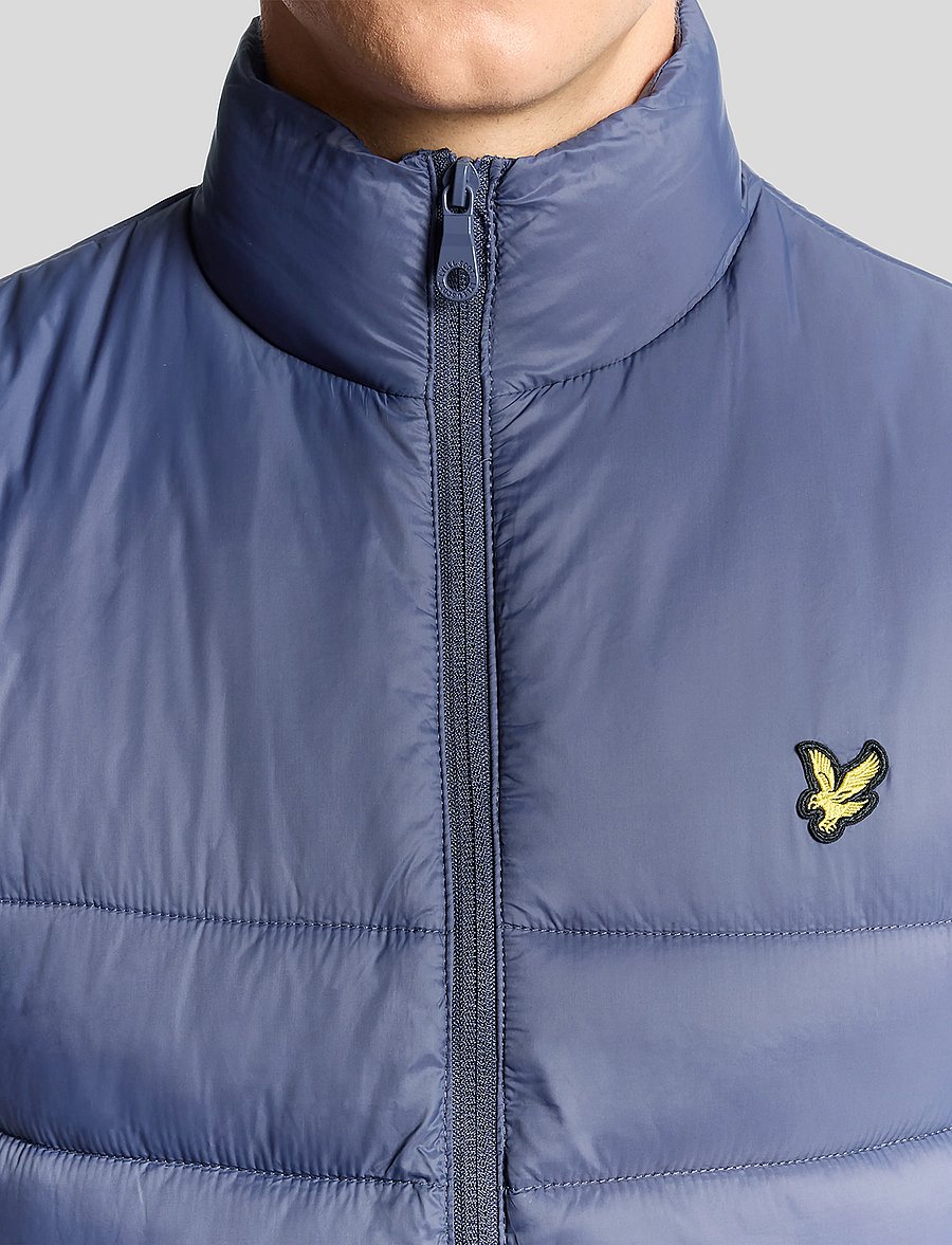 Lyle & Scott - Wadded Gilet - vests - x854 graystone - 4