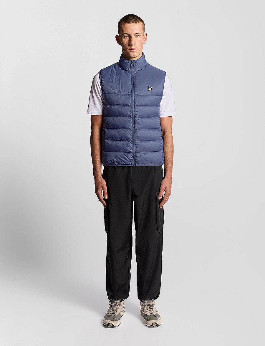 Lyle & Scott - Wadded Gilet - vests - x854 graystone - 5