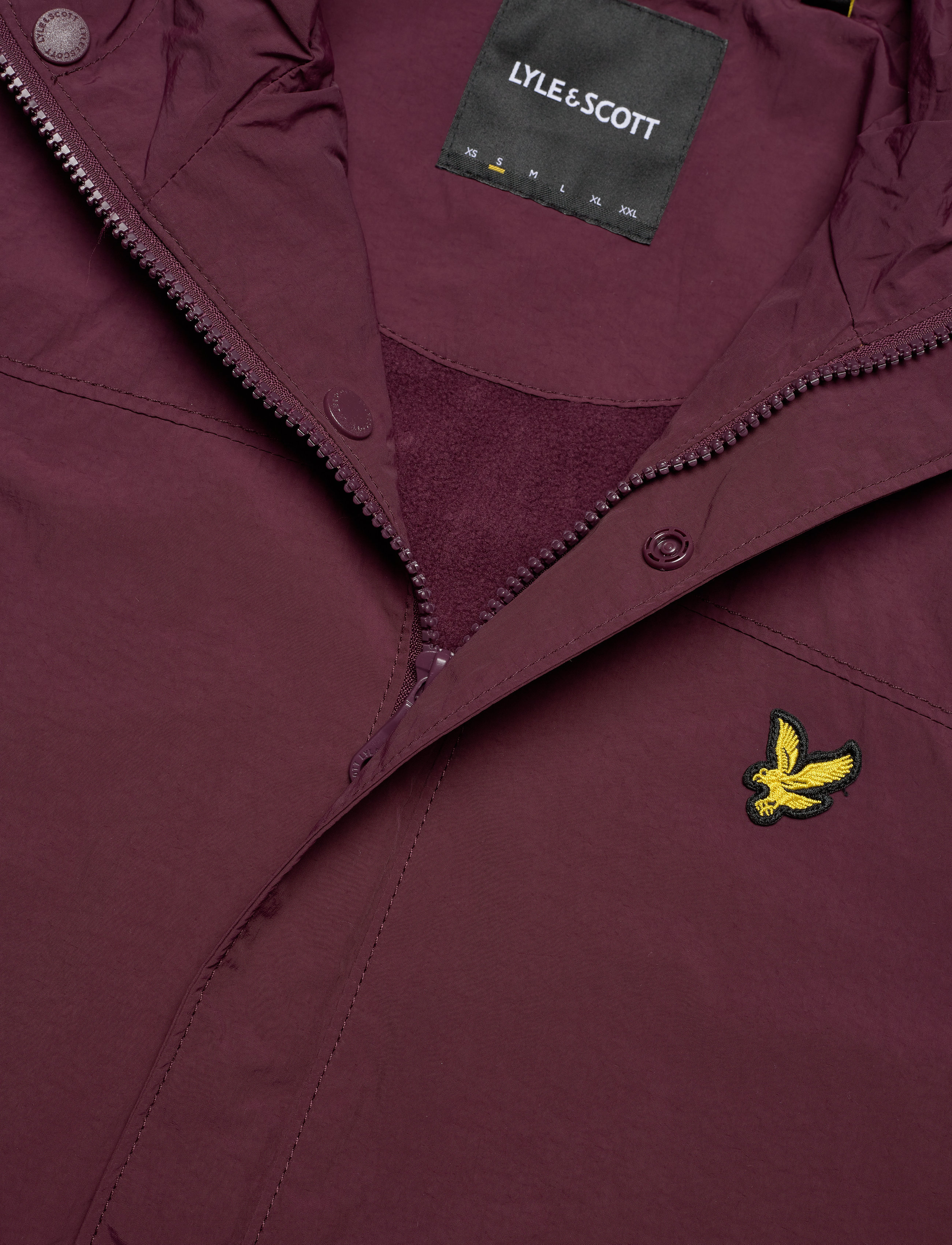 Lyle & Scott - Hooded Pocket Jacket - burgundy - 2