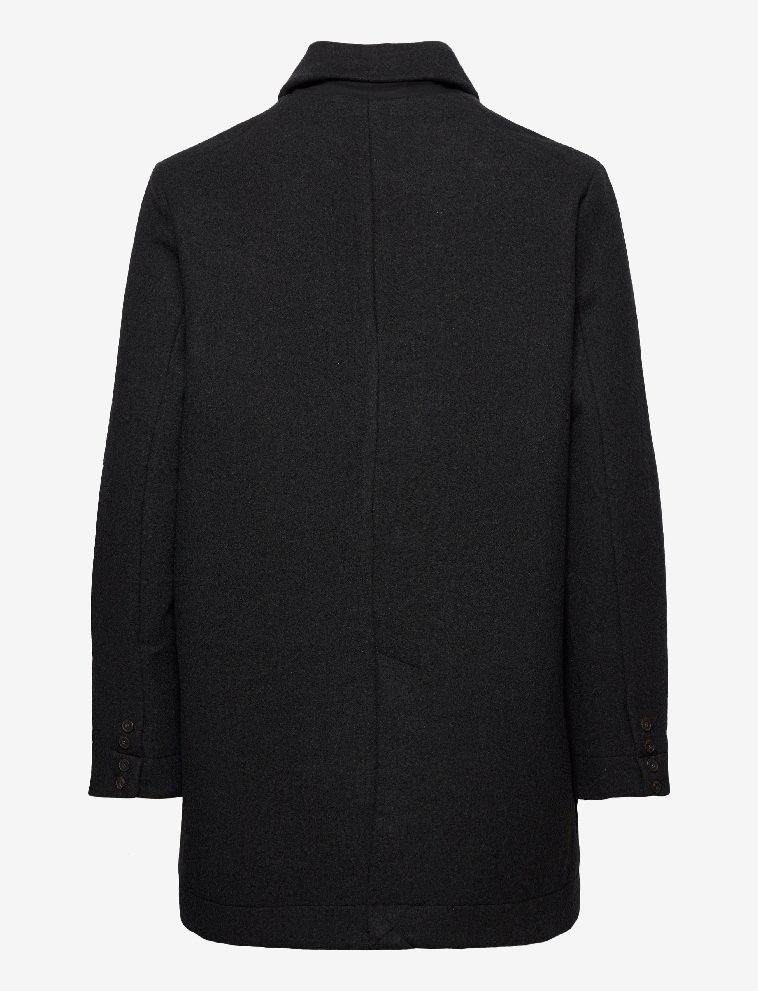 Lyle & Scott - Wool Mac Coat - charcoal marl - 1