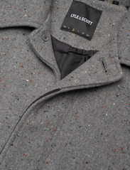Lyle & Scott - Flecked Wool Mac - winter jackets - mid grey marl - 2