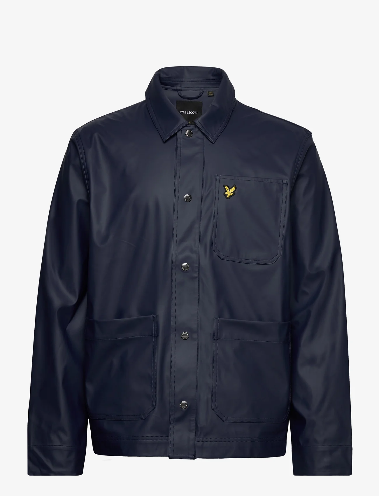 Lyle & Scott - Rubberised Work Jacket - spring jackets - dark navy - 0