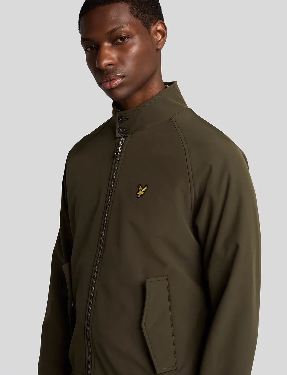 Lyle & Scott - Softshell Harrington jacket - fall jackets - olive - 5