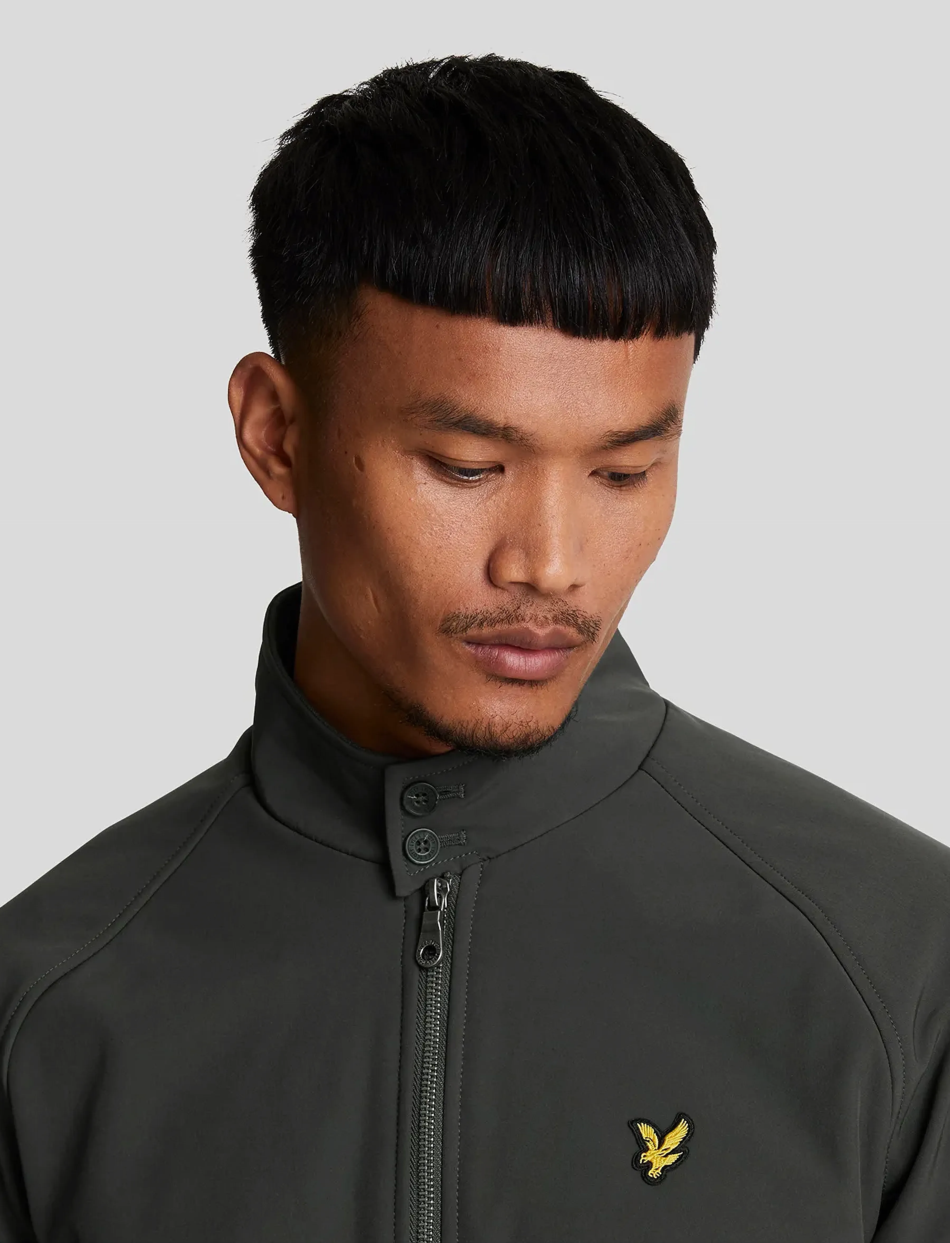 Lyle & Scott - Softshell Harrington jacket - vårjakker - w635 gunmetal - 5