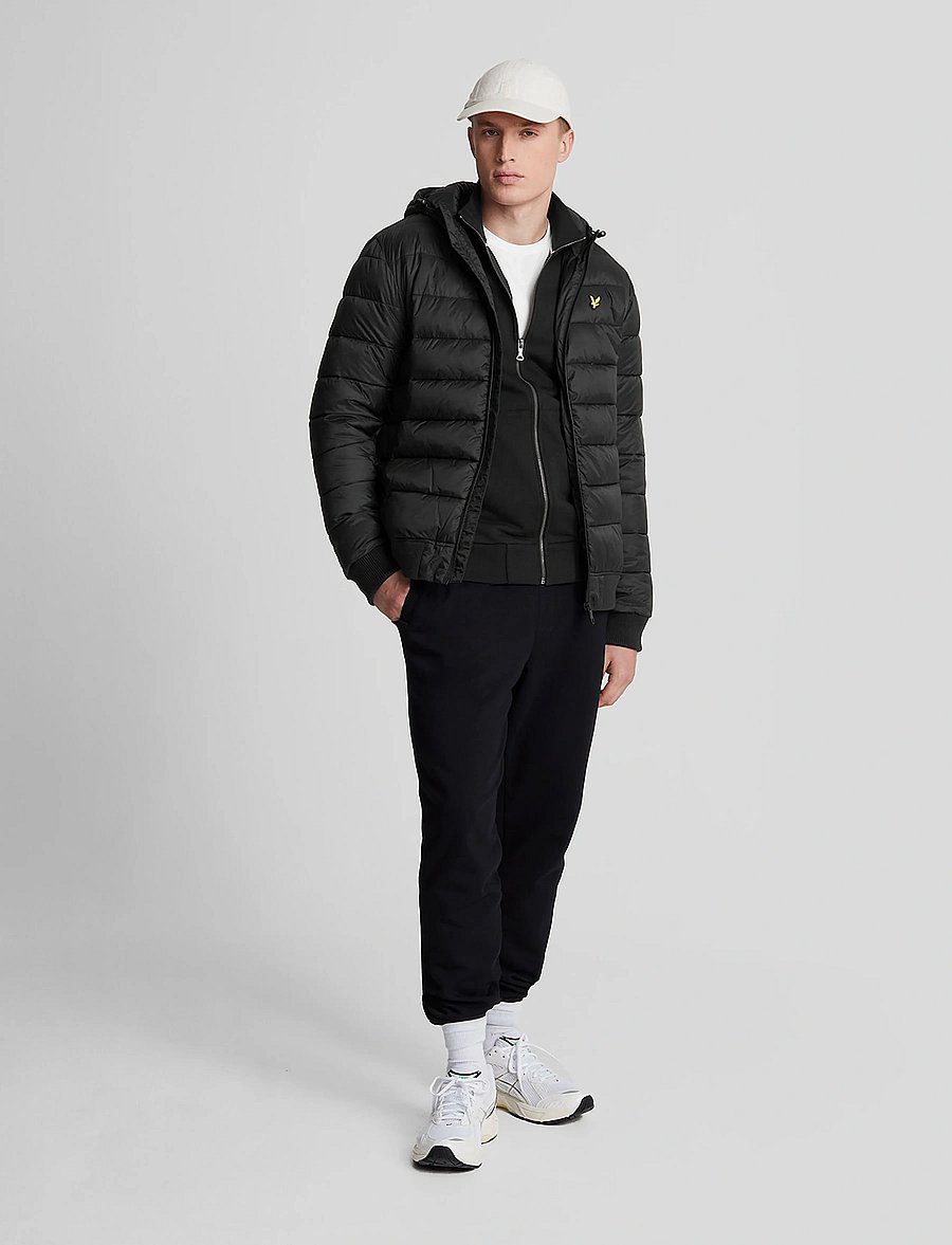 Lyle & Scott - Wadded Jacket - dunjackor - jet black - 4