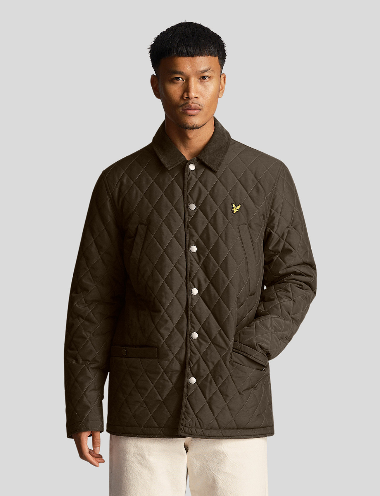 Lyle & Scott - Quilted Jacket - lentejassen - w485 olive - 0