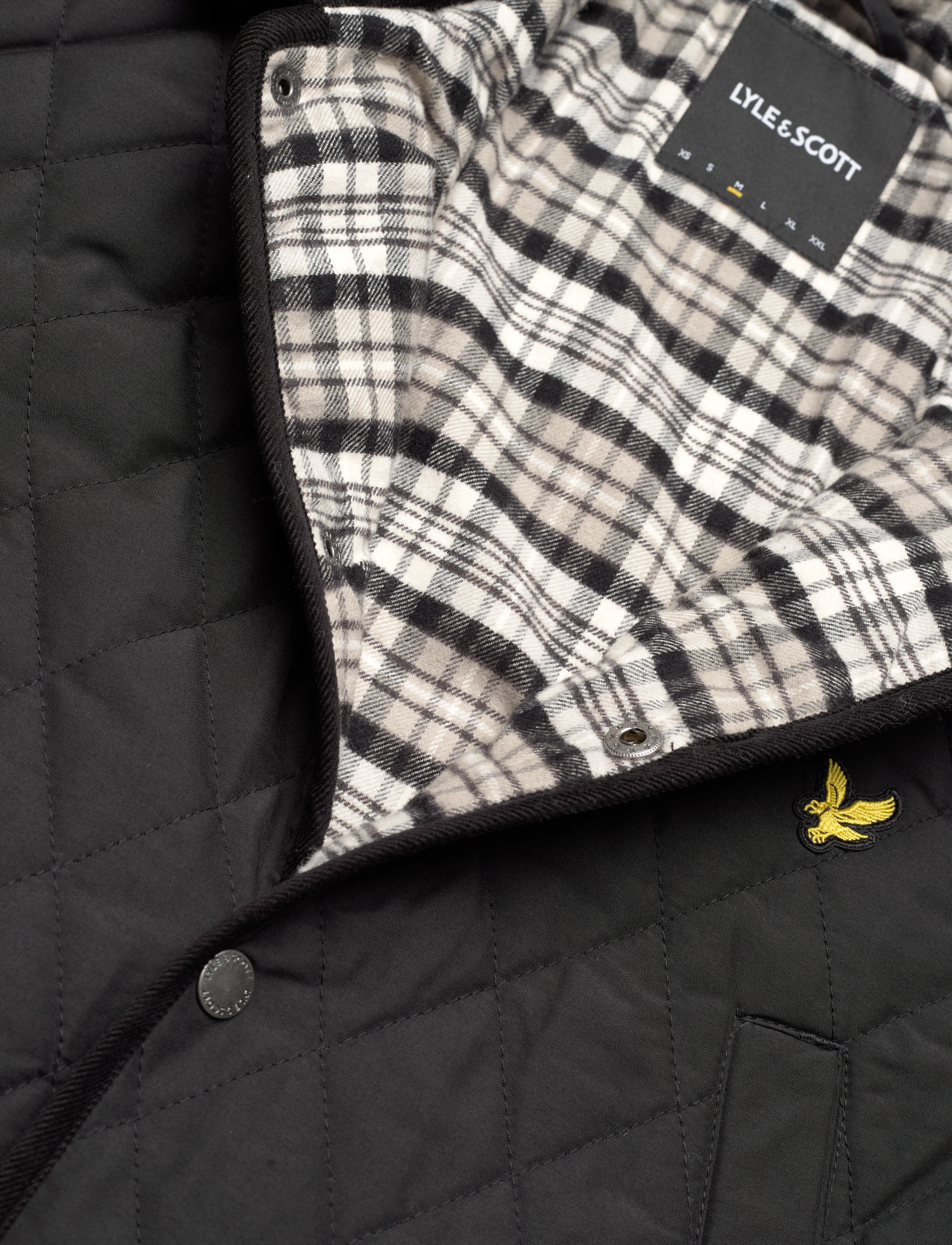 Lyle & Scott - Quilted Jacket - z865 jet black - 2