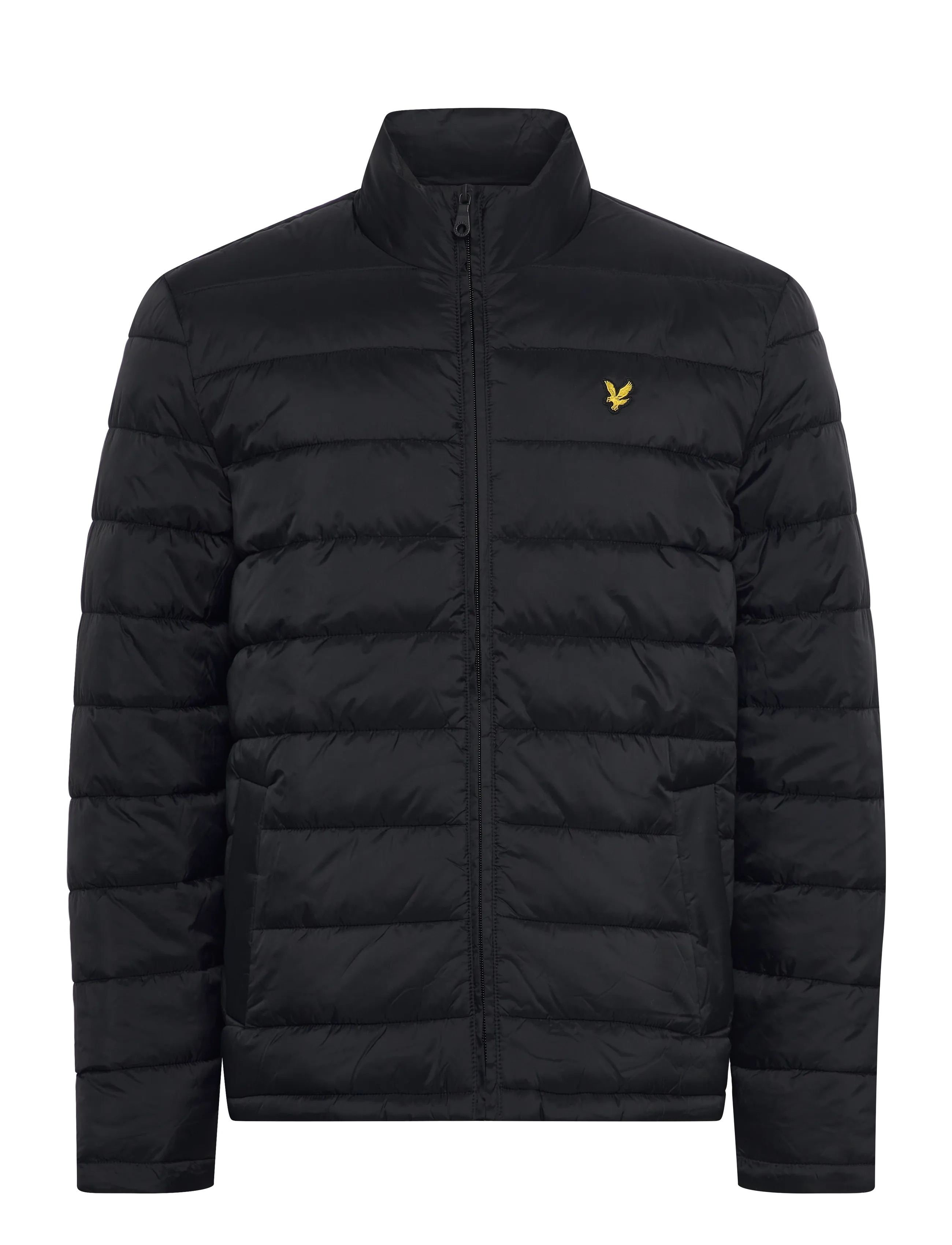 Lyle & Scott Quilted Puffer Jacket - Lyle & Scott - SADDLE / black
