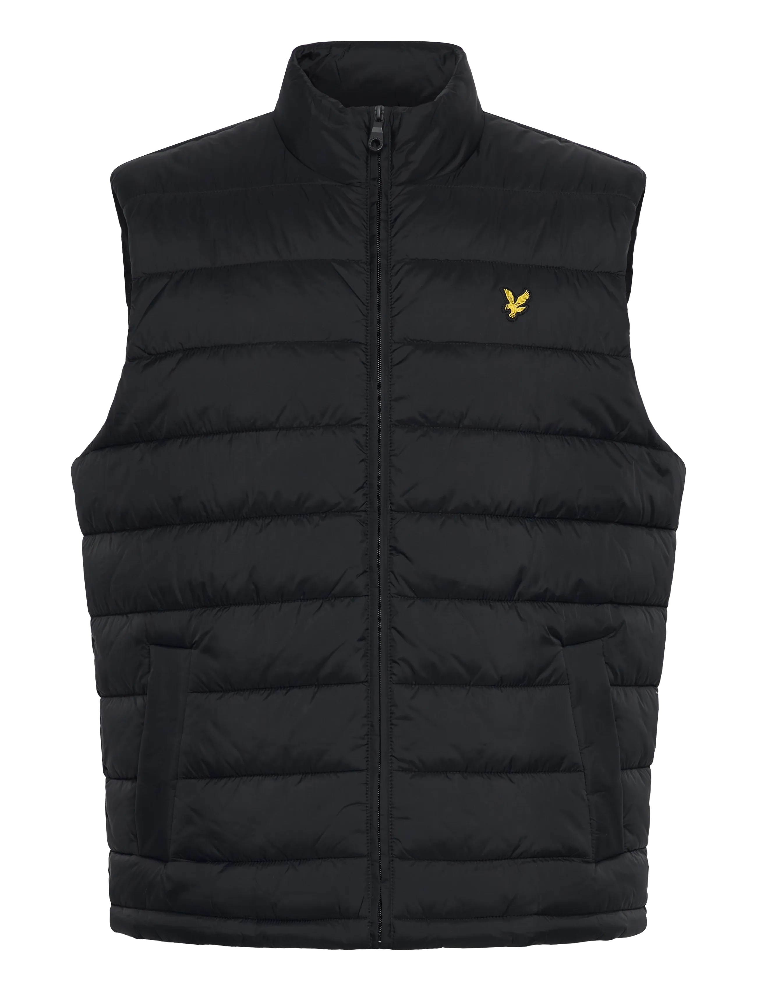 Lyle & Scott Quilted Puffer Gilet - Herbstersparnisse - SADDLE / black