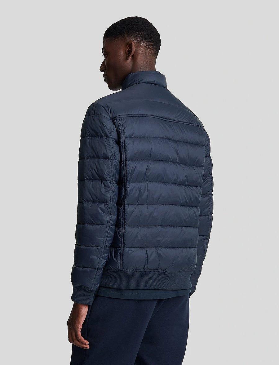Lyle & Scott - Funnel Neck Wadded Jacket - daunenjacken - dark navy - 3