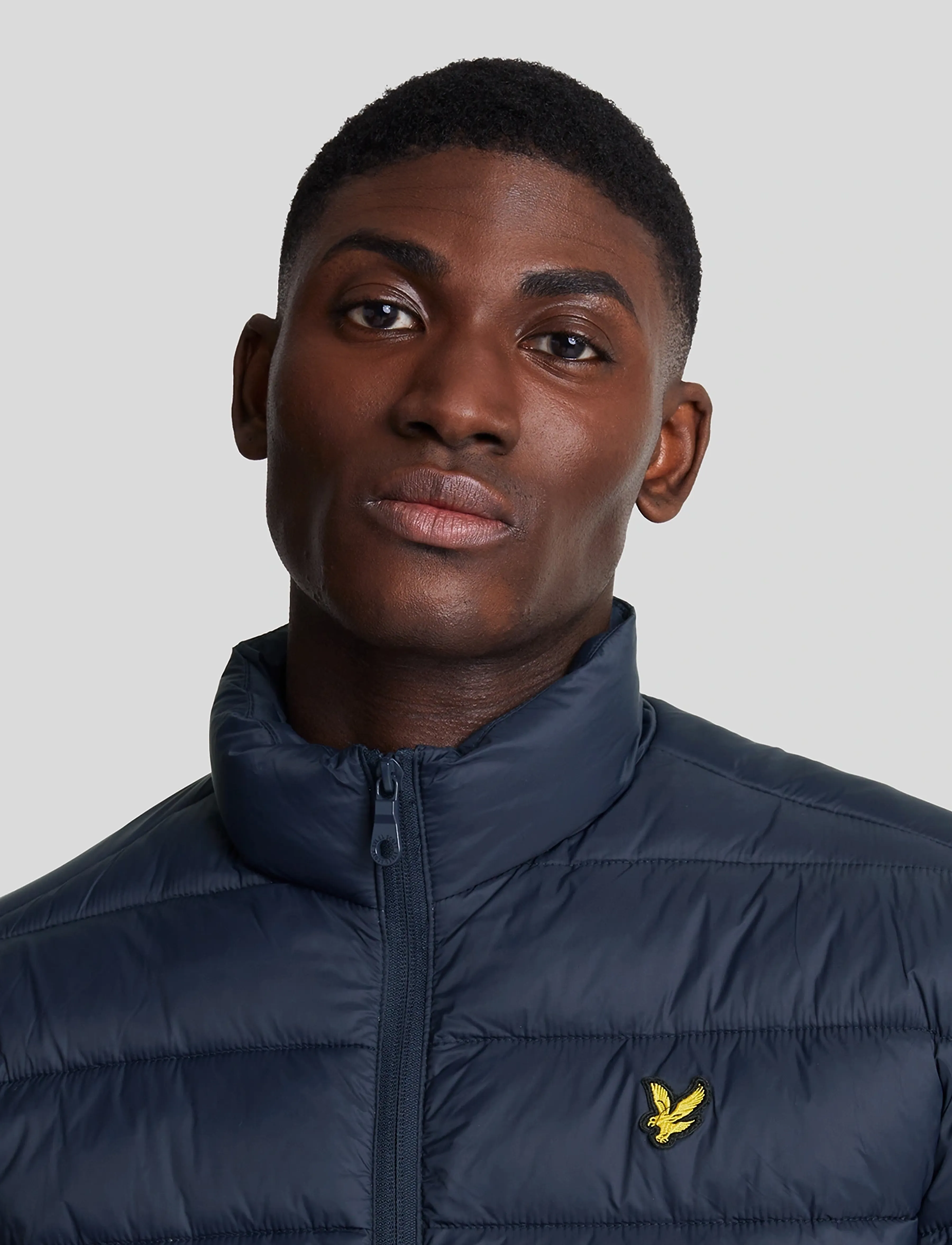 Lyle & Scott - Funnel Neck Wadded Jacket - daunenjacken - dark navy - 5
