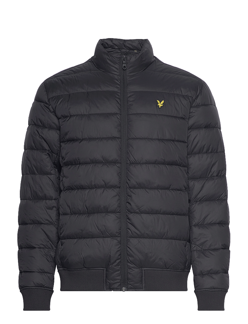 Lyle & Scott - Funnel Neck Wadded Jacket - vinterjackor - jet black - 1